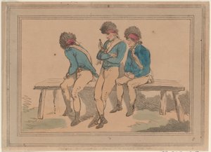 Três Voluntários, 1798., 1798. de Thomas Rowlandson