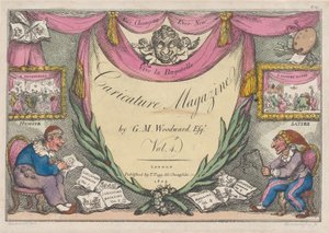 Página de rosto, The Caricature Magazine por G. M. Woodward, Vol. 4, 1809., 1809. de Thomas Rowlandson