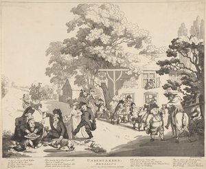 As histórias dos agentes funerários de Thomas Rowlandson