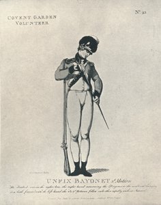 Unfix Bayonet 3rd Motion, 1798 1909 de Thomas Rowlandson