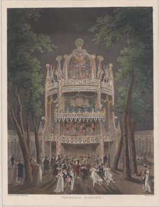 Jardim Vauxhall, 1809., 1809 de Thomas Rowlandson