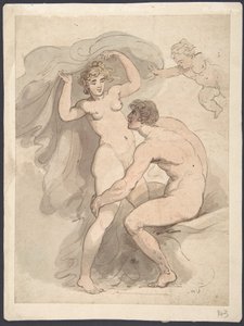 Vénus, Anquises e Cupido de Thomas Rowlandson