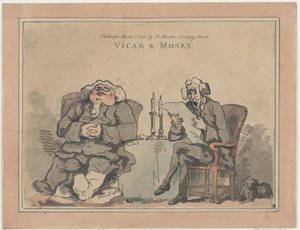 Vigário e Moisés, 1º de abril de 1786., 1º de abril de 1786. de Thomas Rowlandson