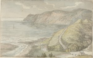 Vista da pousada em Lynton de Thomas Rowlandson