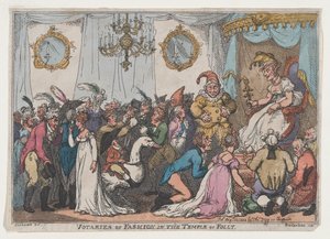 Votaries of Fashion in the Temple of Folly, 25 de agosto de 1808., 25 de agosto de 1808. de Thomas Rowlandson