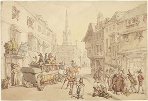 Viagem a França: Hôtel de Flandre de Thomas Rowlandson