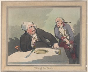À espera do jantar, 5 de novembro de 1792., 5 de novembro de 1792. de Thomas Rowlandson