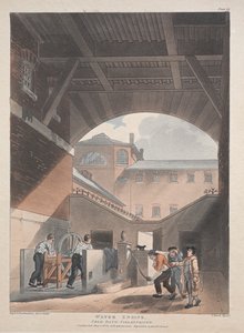 Motor de água, Coldbath, Prisão Fields de Thomas Rowlandson