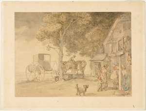 Molhar Cavalos. de Thomas Rowlandson