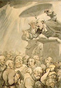 William Field (1768-1851) Pregação de Thomas Rowlandson