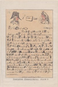 Yorkshire Hieróglifos, Placa 2, 11 de março de 1809., 11 de março de 1809. de Thomas Rowlandson