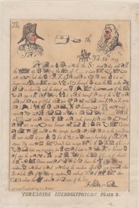 Yorkshire Hieroglyphics, Placa 3, 13 de Março de 1809., 13 de Março de 1809. de Thomas Rowlandson
