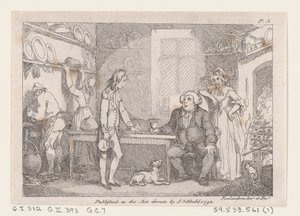 Young Adams Catequizado por Parson Adams, de The Adventures of Joseph Andrews, e seu fr..., 1792. de Thomas Rowlandson