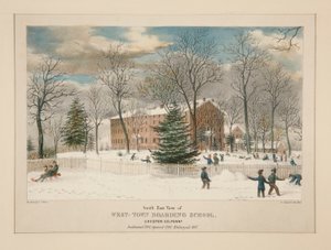 West-Town Boarding School (vista sudeste), Chester Co., Pa.