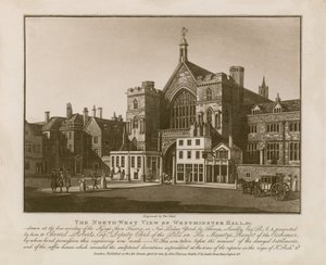 A, noroeste, vista, de, westminster, corredor de Thomas Sandby