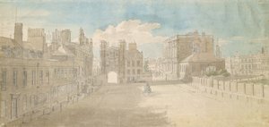 Whitehall, Holbein Gate e Banqueting House à direita