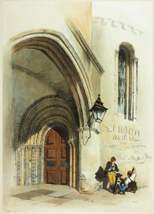 Entrada, Templo, frontispício das vistas originais de Londres como ela é