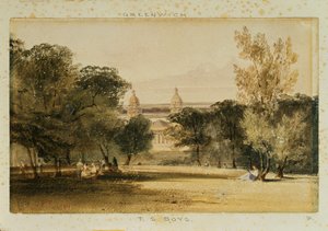 Hospital de Greenwich do parque, 1830 de Thomas Shotter Boys