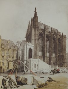 A Sainte Chapelle, da Arquitetura Pitoresca em Paris, publicou 1839 de Thomas Shotter Boys