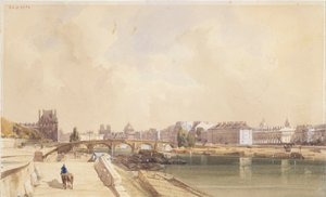 A Pont Royal em 1833 de Thomas Shotter Boys