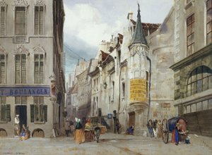 O cruzamento das ruas Bailleul e Jean Tison, no atual 1.º arrondissement, em Paris. de Thomas Shotter Boys