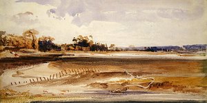 Les Salinieres, Trouville (aguarela sobre papel) de Thomas Shotter Boys