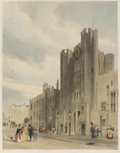 Londres como ela é: frente norte ao Palácio de St. James, de Cleveland Row de Thomas Shotter Boys