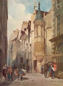 Cena de rua em Paris A Casa do Almirante Coligny, 1831, 1923