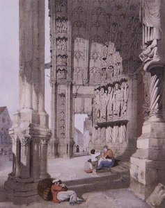 South Porch of Chartres Cathedral, ilustração de 