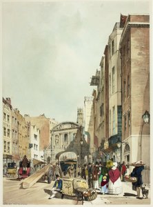 Temple Bar de The Strand, placa 22 de Original Views of London as It Is de Thomas Shotter Boys