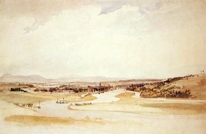 O Sena em Rouen (aguarela sobre papel) de Thomas Shotter Boys