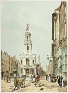 The Strand, placa 21 de Original Views of London as It Is de Thomas Shotter Boys