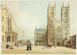 Abadia de Westminster, Hospital and Company, placa sete de Original Views of London as It Is de Thomas Shotter Boys