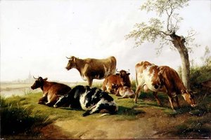 O Gado na Paisagem de Thomas Sidney Cooper
