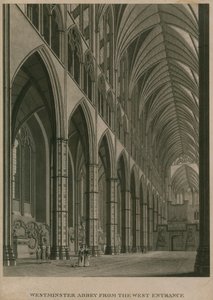 Abadia de Westminster, Londres, a partir da entrada oeste
