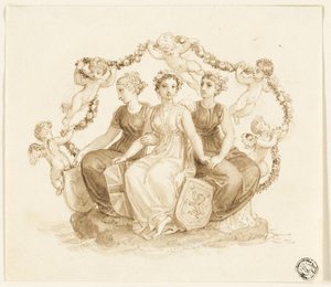 Alegoria da Inglaterra, Escócia e Irlanda de Thomas Stothard