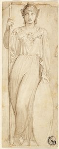 Athena, ou Britannia identificada como Athena de Thomas Stothard
