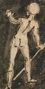 Verso da figura nua de Thomas Stothard