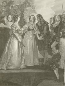 Carlos II recebendo a duquesa de Orleans em Dover de Thomas Stothard