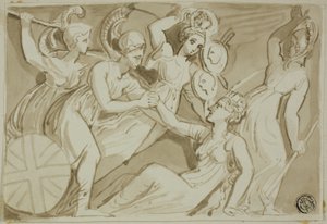 Guerreiras que vêm em socorro da Britannia de Thomas Stothard