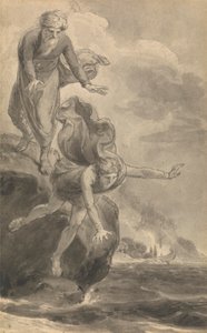 Uma das Seis Ilustrações para "As Aventuras de Telemachus filho de Ulisses" de Fenelon de Thomas Stothard