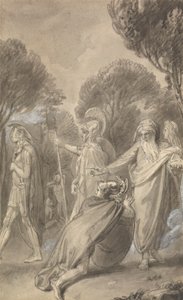 Uma das Seis Ilustrações para "As Aventuras de Telemachus filho de Ulisses" de Fenelon de Thomas Stothard