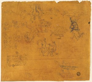 Folha de Esboços de Assuntos Mitológicos de Thomas Stothard