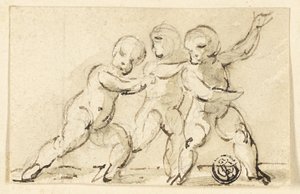 Três Putti em jogo de Thomas Stothard