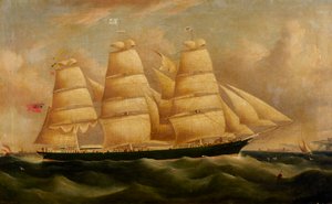O navio "Gitana de Thomas Streatfeild