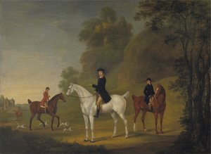 Lord Bulkeley e os seus Harriers, o seu caçador John Wells e Whipper-In R. Jennings de Thomas Stringer