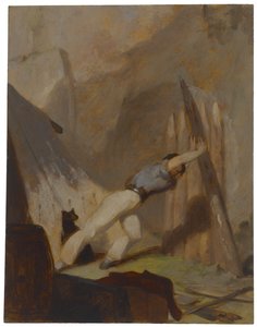 Construindo um Abrigo, c.1856 de Thomas Sully