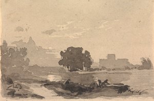 Paisagem com Castelo em Fundo de Thomas Sully