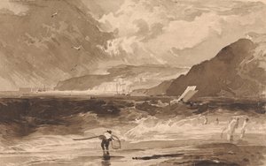Lyme Regis, Dorsetshire, um Squall de Thomas Sully
