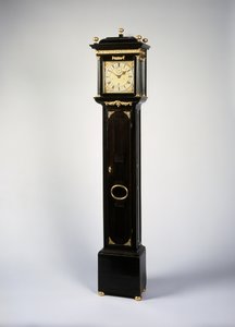 Relógio de caixa longa com duração de um mês de Charles II Romano de Thomas Tompion